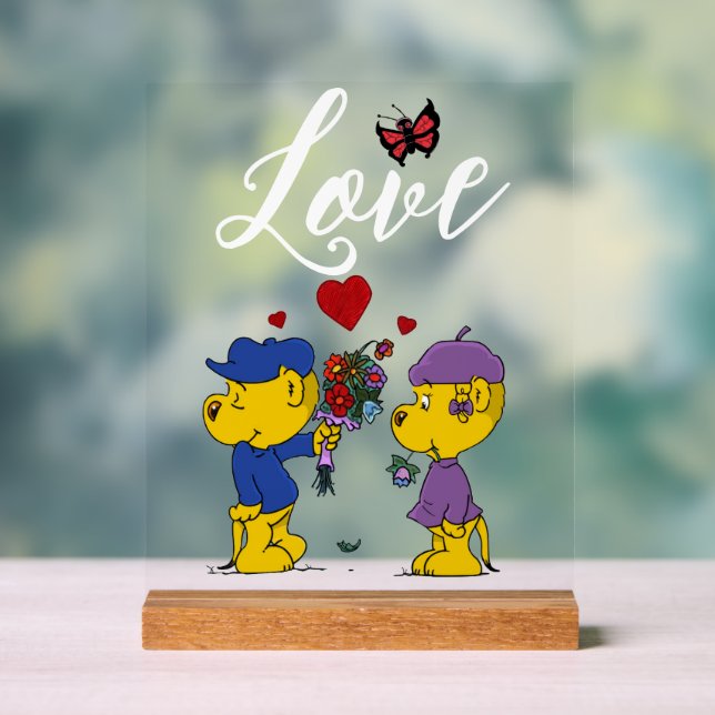 Ferald & Sahsha Ferret Acrylschild (Neutral)