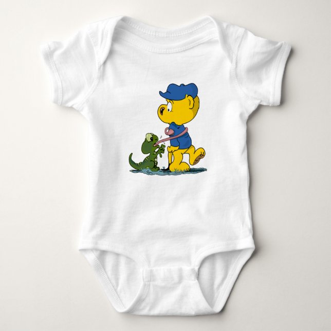 Ferald und der Baby Lizard Baby Bodysuit Baby Strampler (Vorderseite)