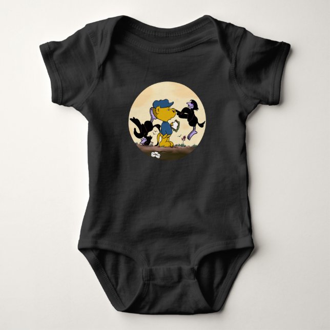 Ferald und der Babyanzug Pesky Crows Baby Strampler (Vorderseite)