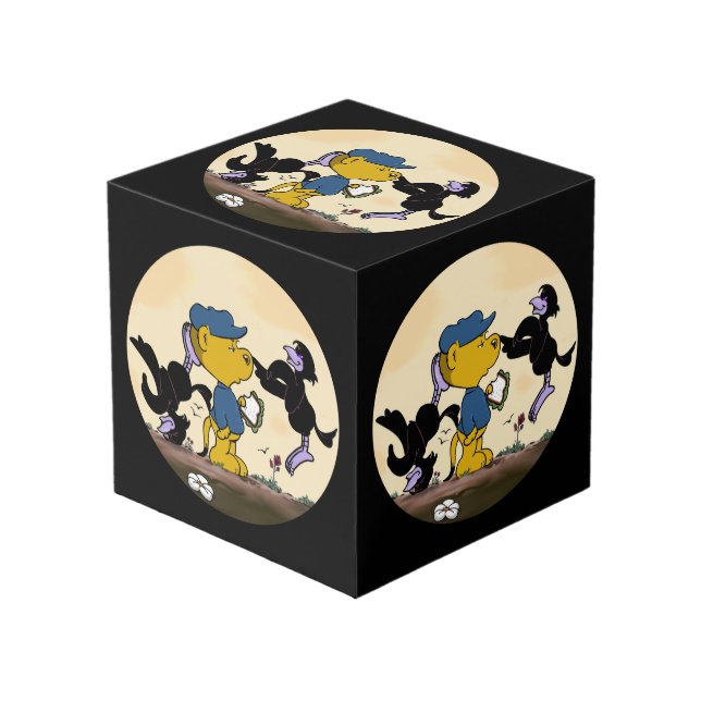Ferald und der Pesky Crows Cube Würfel (Vorderseite Schrägansicht)