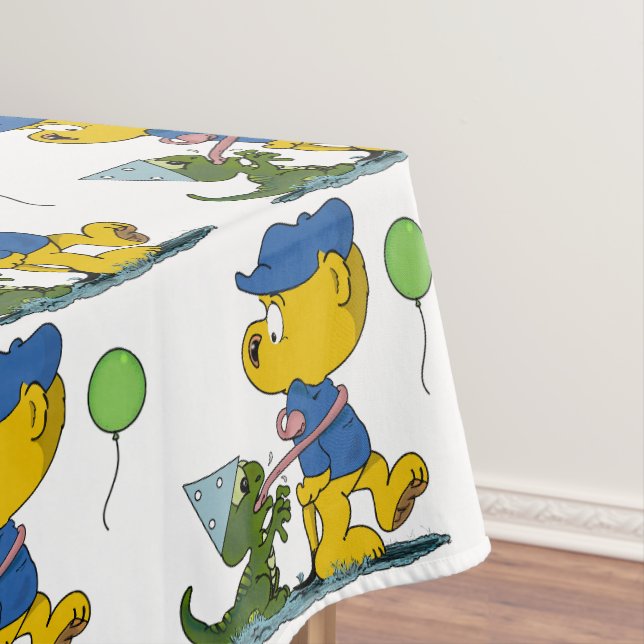 Ferald und die Baby Lizard Tischdecke (Beispiel)