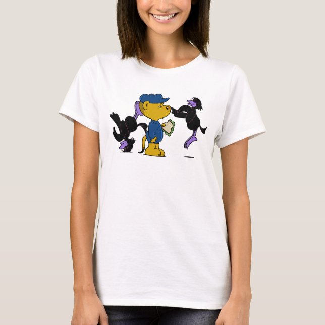 Ferald und die lästigen Krähen T-Shirt (Vorderseite)
