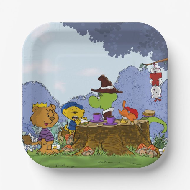 Ferald und Pals Pappteller (Vorderseite)