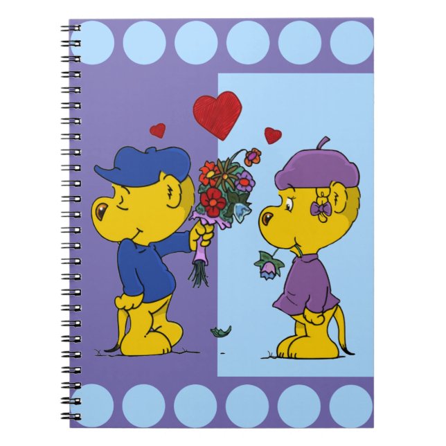 Ferald und Sahsha Ferret Notebook Notizblock (Vorderseite)
