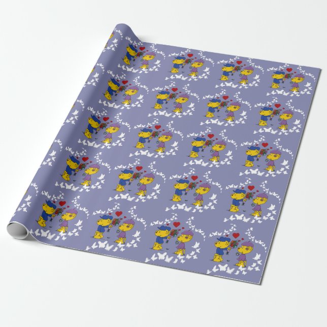 Ferald und Sahsha Ferret Wrapping Paper Geschenkpapier (Ungerollt)