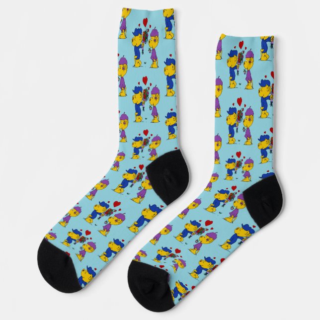 Ferald und Sahsha Frett Socken (Linkes Detail)