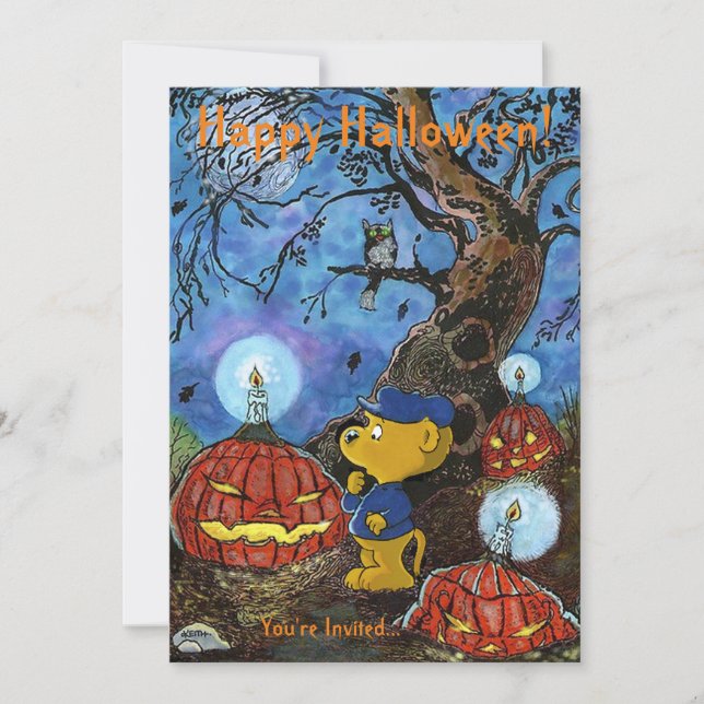 Ferald und The Rotten Pumpkins Einladung (Vorderseite)