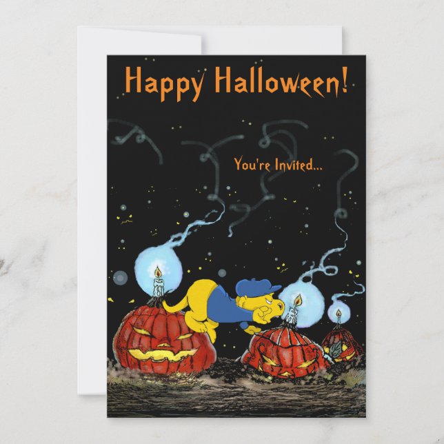 Ferald und The Rotten Pumpkins Einladung (Vorderseite)