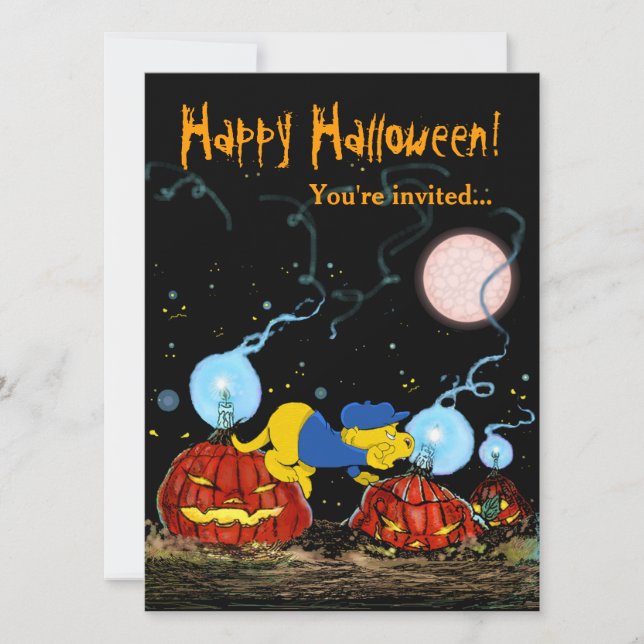 Ferald und The Rotten Pumpkins Einladung (Vorderseite)