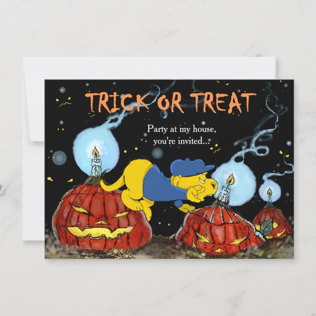 Ferald und The Rotten Pumpkins Einladung (Vorderseite)