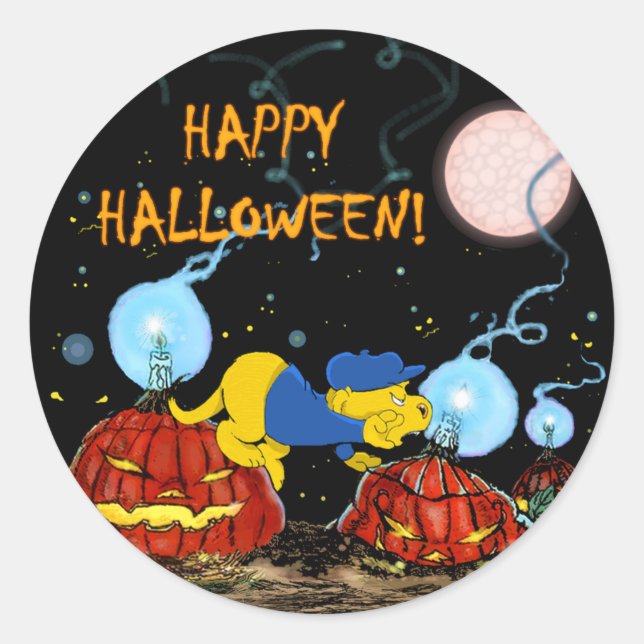 Ferald und The Rotten Pumpkins | Halloween Runder Aufkleber (Vorderseite)