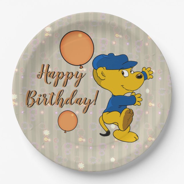 Ferald | Upbeat Geburtstag Pappteller (Vorderseite)