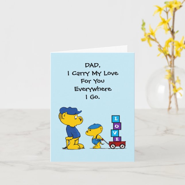 Ferald | Vatertagskarte Karte (Gelbe Blume)