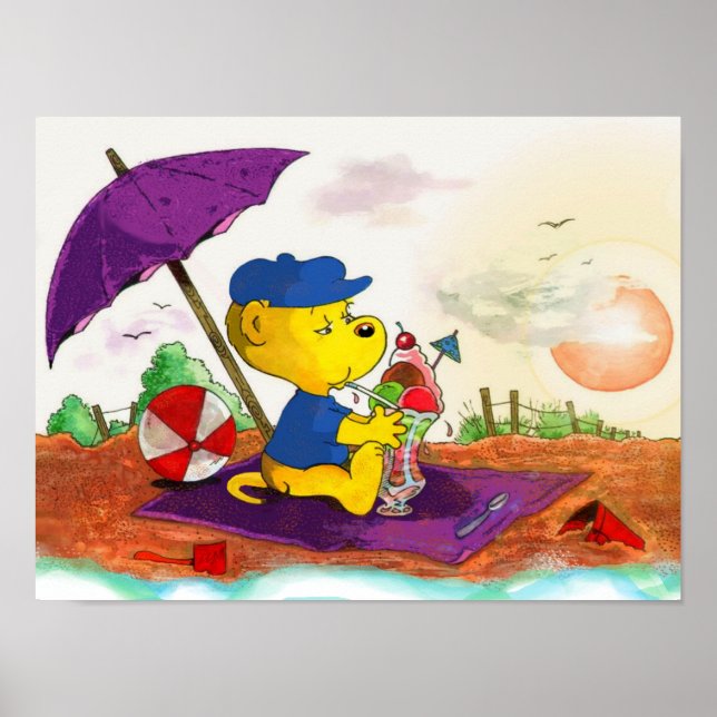 Ferald's Ice-Cream Beach Delight Poster (Vorne)