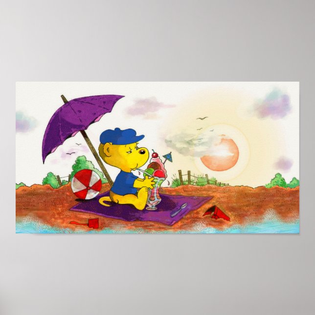 Ferald's Ice-Cream Beach Delight Poster (Vorne)