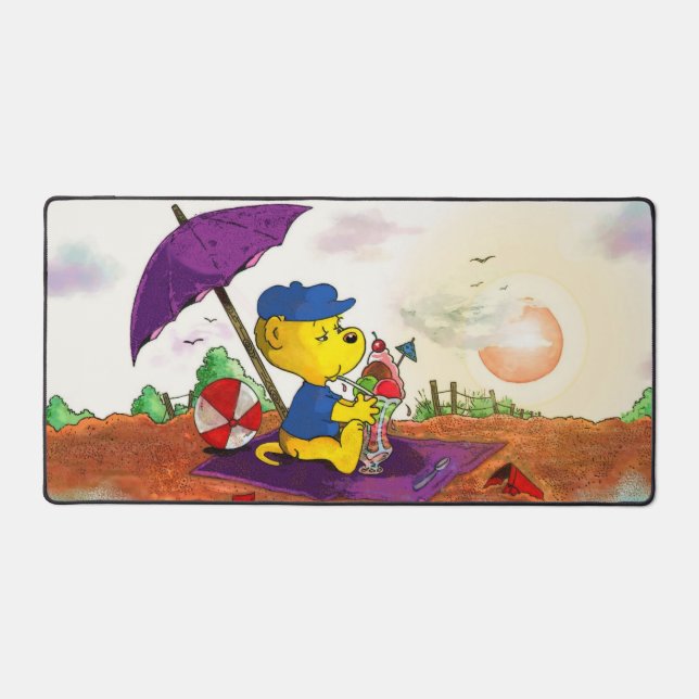 Ferald's Ice Cream Beach Kinder Schreibtischunterlage (Vorderseite)