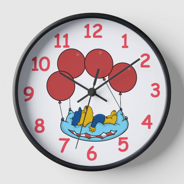 Ferald's Pillow Balloons Uhr (Vorderseite)