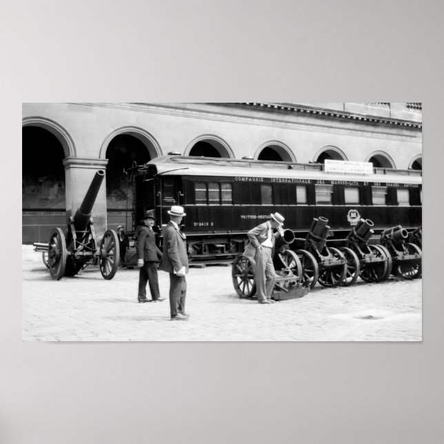 Ferdinand Foch Railroad Car - WWI Armistice Poster (Vorne)