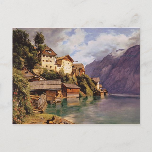 Ferdinand Georg Waldmüller: Hallstatt Postkarte (Vorderseite)