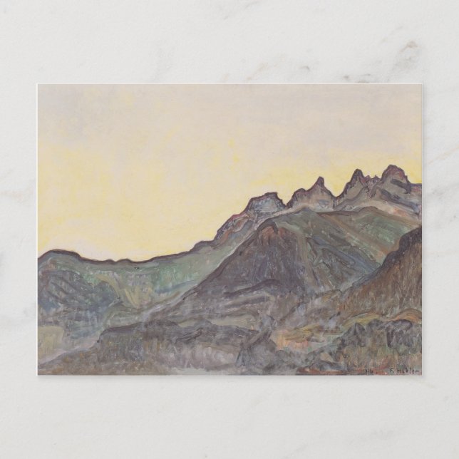 Ferdinand Hodler- Dents du Midi Postkarte (Vorderseite)