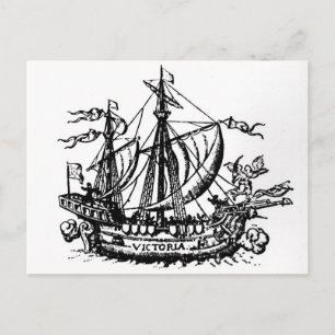 Ferdinand Magellans Schiff "Victoria" Postkarte