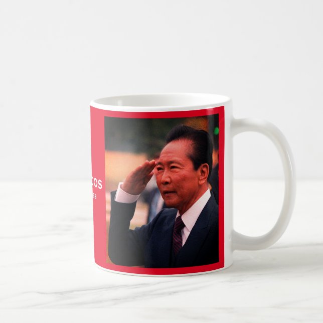 Ferdinand Marcos, zehnter Präsident der Philippine Kaffeetasse (Rechts)