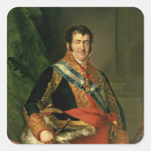 Ferdinand VII 1808-11 Quadratischer Aufkleber