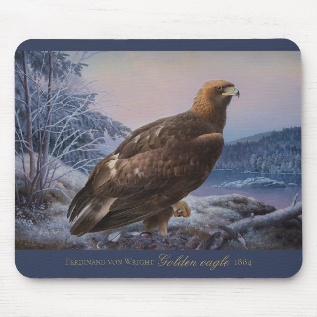 Ferdinand von Wright Golden Adler 1884 Wildlife Mousepad (Vorne)