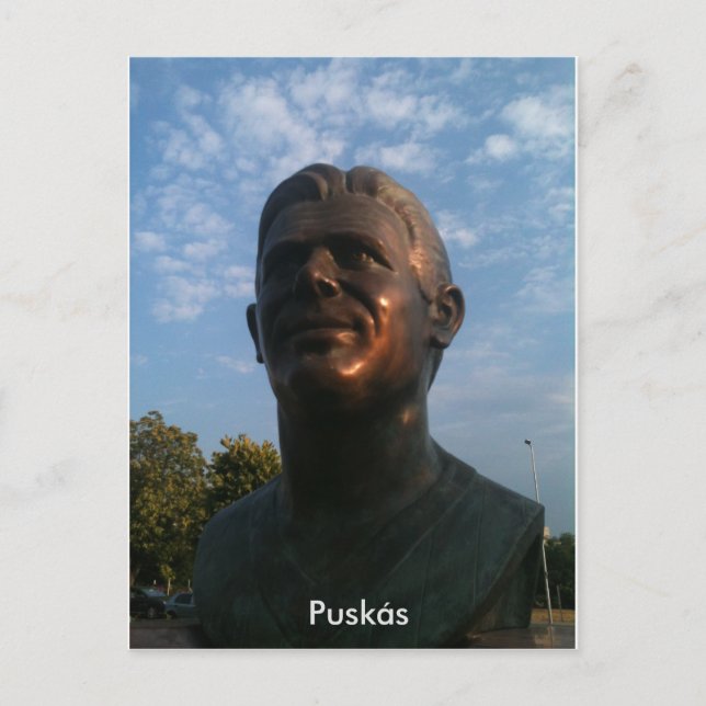 Ferenc Puskás Postkarte (Vorderseite)