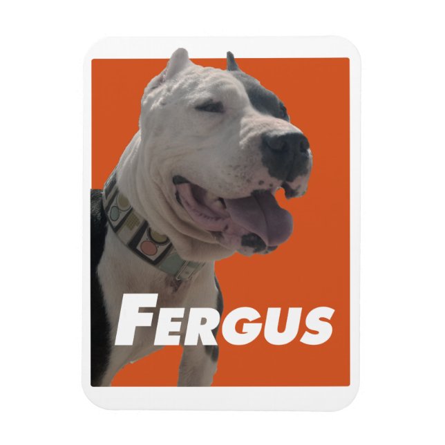 Fergus Der Barbers Dog Magnet (Vertikal)