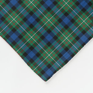Ferguson Clan Blau, Grün und Rot Tartan Fleecedecke