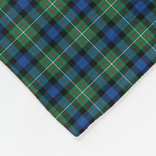 Ferguson Clan Blue, Green und Red Tartan Fleecedecke