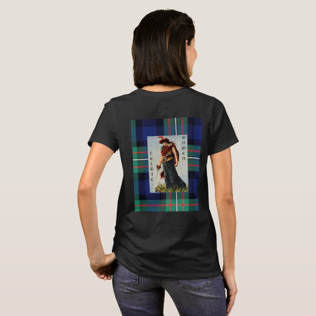 Ferguson-Clan Celtic-Frau T-Shirt (Schwarz voll)