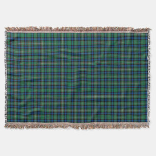Ferguson-Clan-Tartan Blau, Grün und Rot Karo Decke