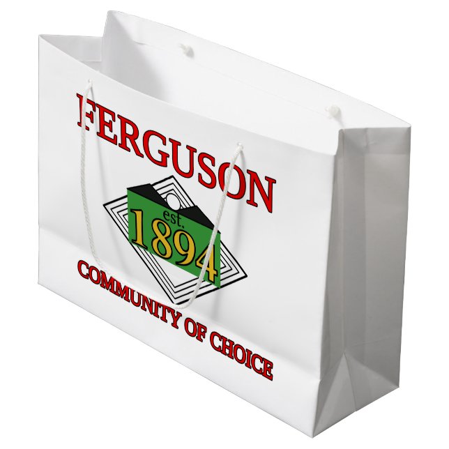 Ferguson-Flagge, Missouri Große Geschenktüte (Vorderseite Schrägansicht)