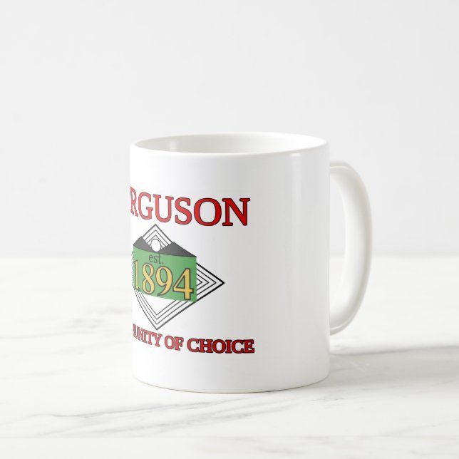 Ferguson-Flagge, Missouri Kaffeetasse (VorderseiteRechts)