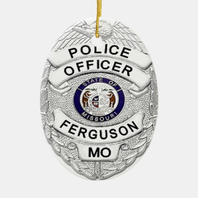 Ferguson-Polizei-Abzeichen Keramikornament (Vorne)