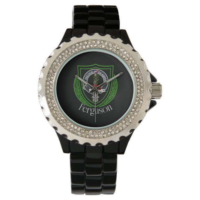 Ferguson Scottish Clan Crest Armbanduhr (Vorderseite)