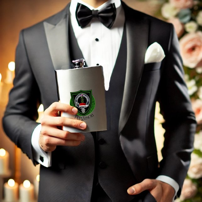 Ferguson Scottish Clan Crest Flachmann (Von Creator hochgeladen)