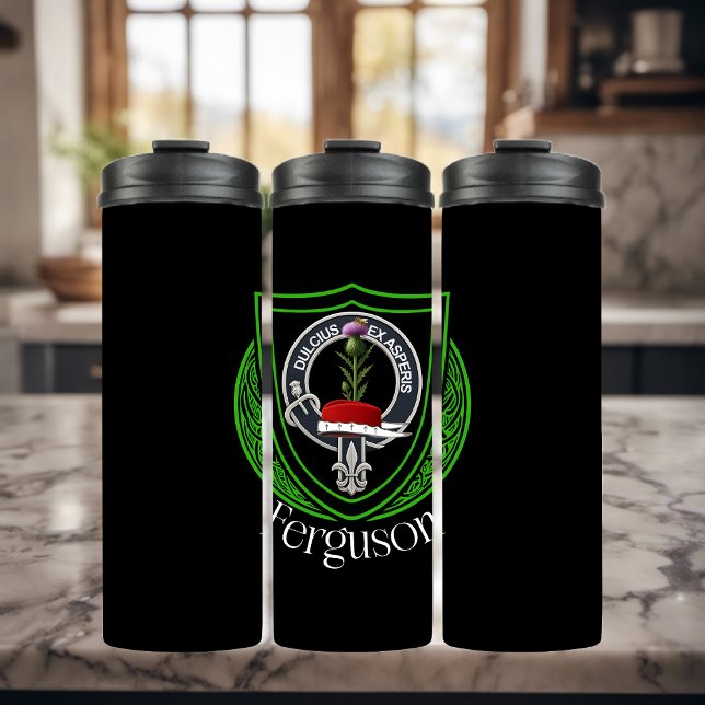 Ferguson Scottish Clan Strap & Buckle Crest Thermosbecher (Von Creator hochgeladen)