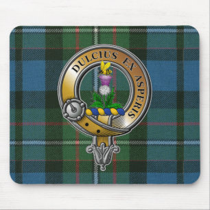 Ferguson Tartan & Abzeichen Mousepad
