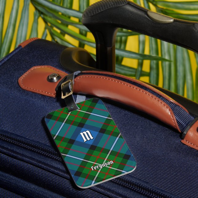 Ferguson Tartan Luggage Tag Gepäckanhänger (Vorderseite Insitu 1)