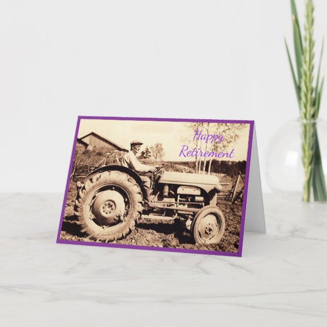 Ferguson Traktor 1950 Ruhestand Karte (Vorderseite)