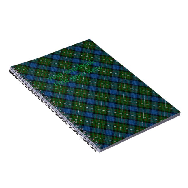 Fergusson Offiziell Tartan mit Notizbuchtitel Notizblock (Rechte Seite)