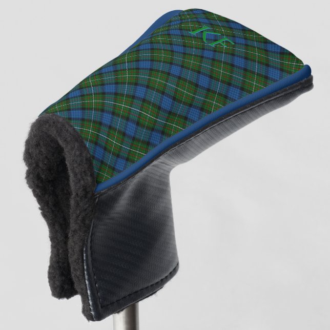 Fergusson Offizielles Tartan mit Monogramm/Initial Golf Headcover (3/4 Vorderseite)