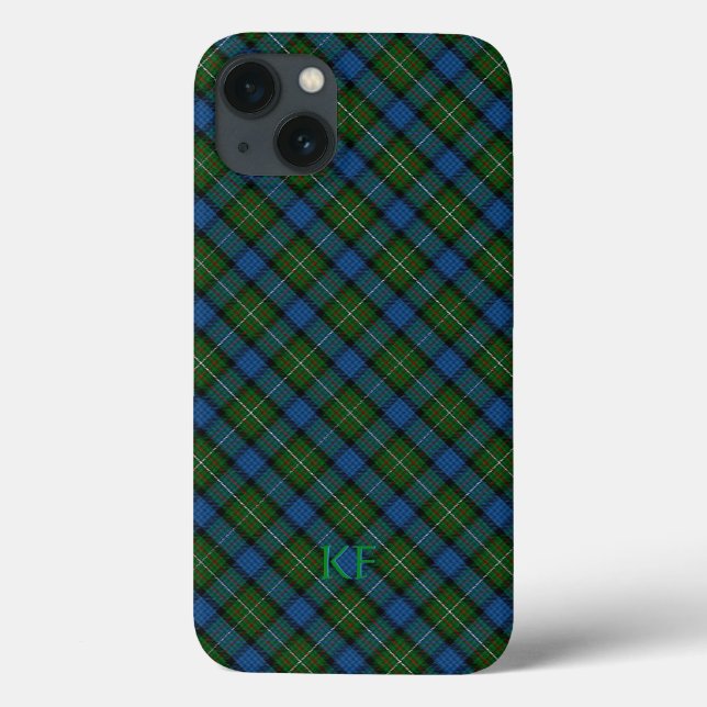 Fergusson Offizielles Tartan mit Monogramm/Name Case-Mate iPhone Hülle (Rückseite)