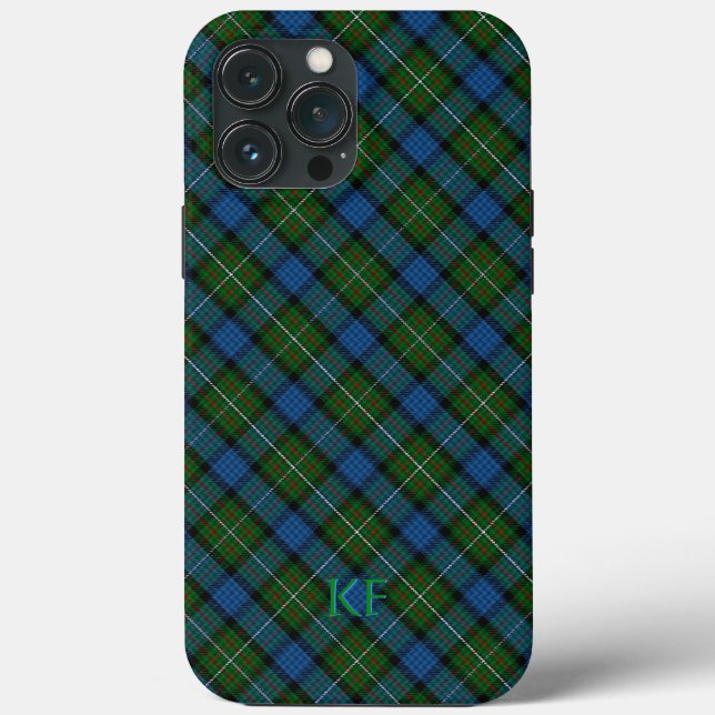 Fergusson Offizielles Tartan mit Monogramm/Name Case-Mate iPhone Hülle (Rückseite)