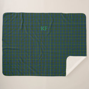 Fergusson Offizielles Tartan mit Monogramm/Name Sherpadecke