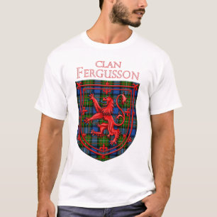 Fergusson Tartan Scottish Kariert Lion Rampant T-Shirt