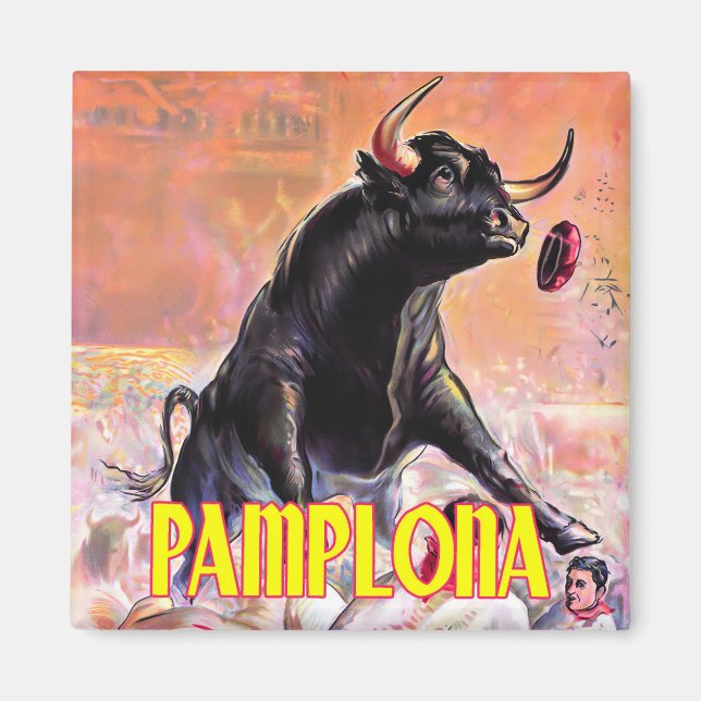 Feria de Pamplona Vintag 1948 Magnet (Vorne)